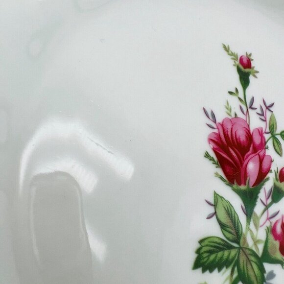 6 Vintage Truly Tasteful Floral Dessert Bread Plates Pink Roses Gold Trim 7.5" - Picture 5 of 15